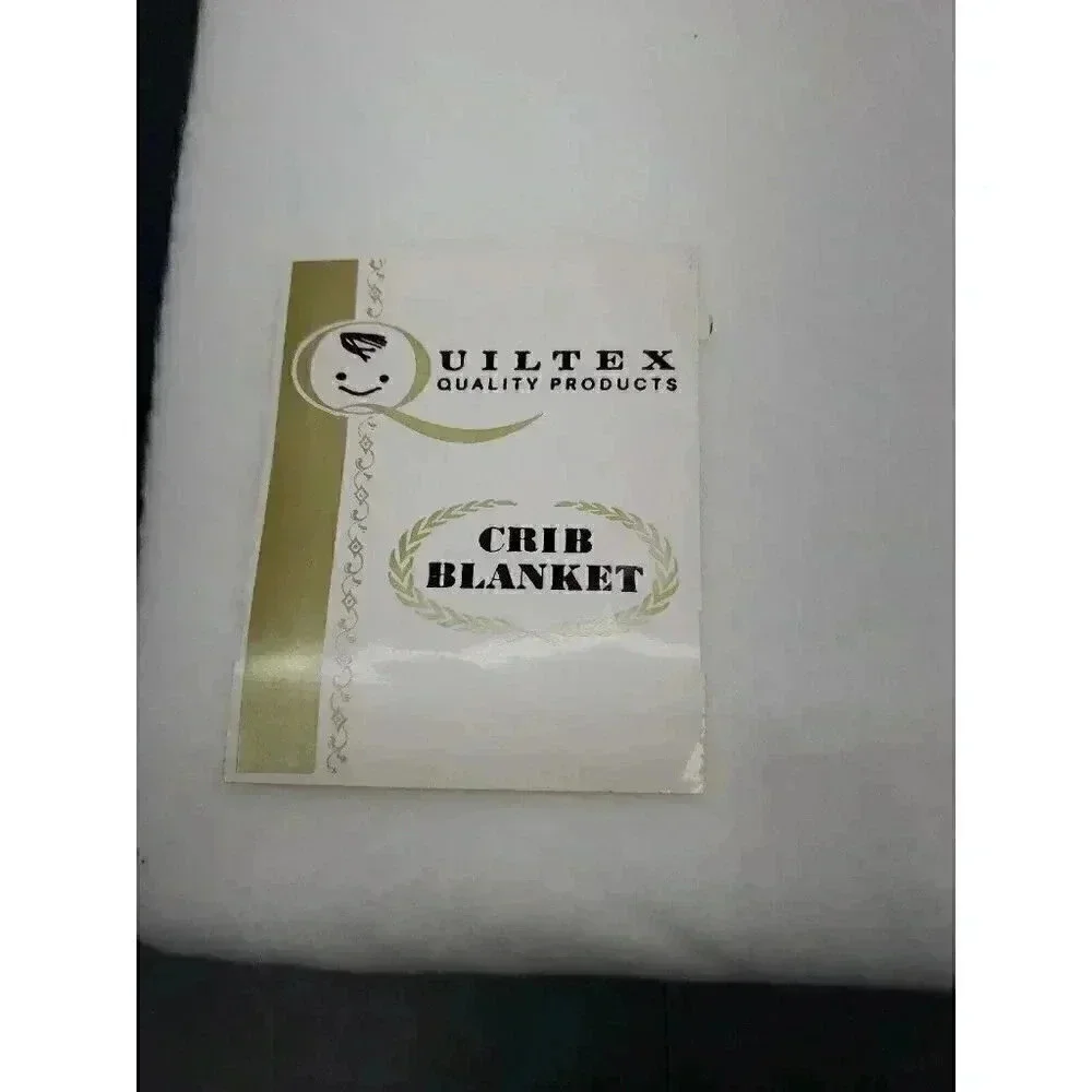 Vitnage Quiltex Crib Blanket White with Satin Trim New with Tags Dead Stock